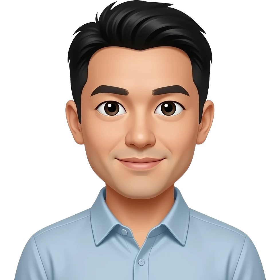 asian guy is showing his erected dick emoji