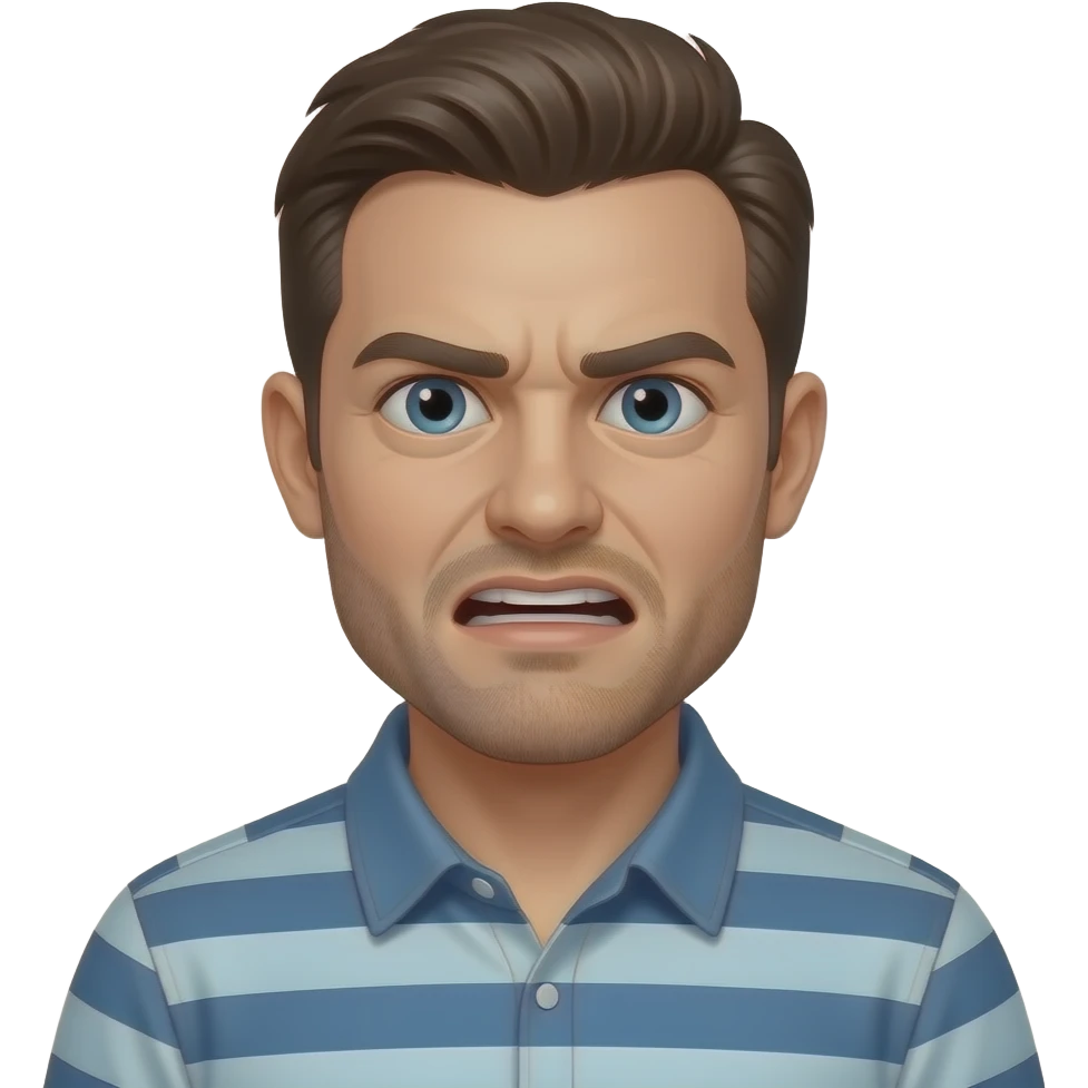 Crazy man emoji