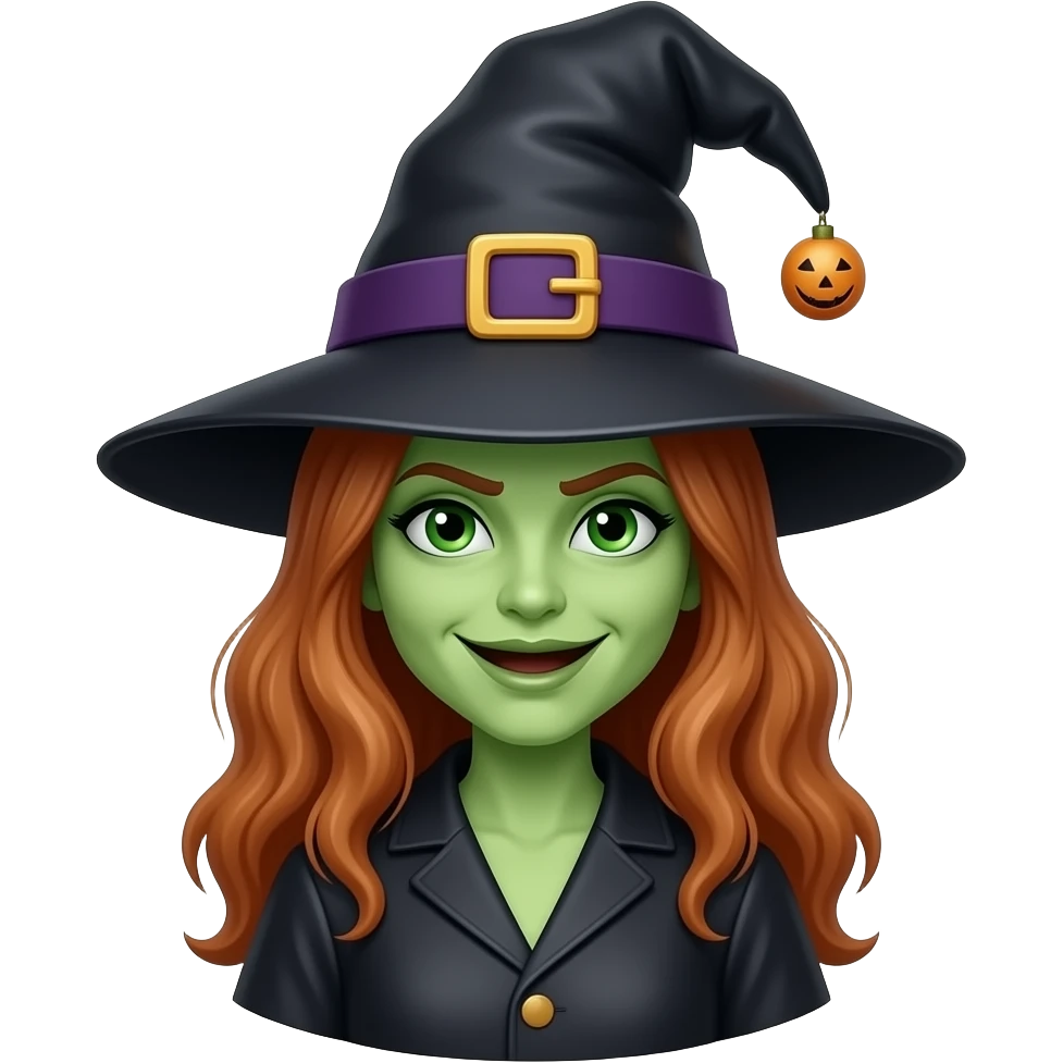 Scary witch emoji