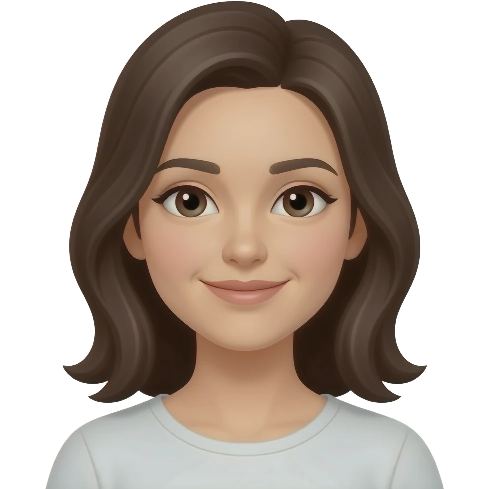 женщина спокойная и улыбается emoji