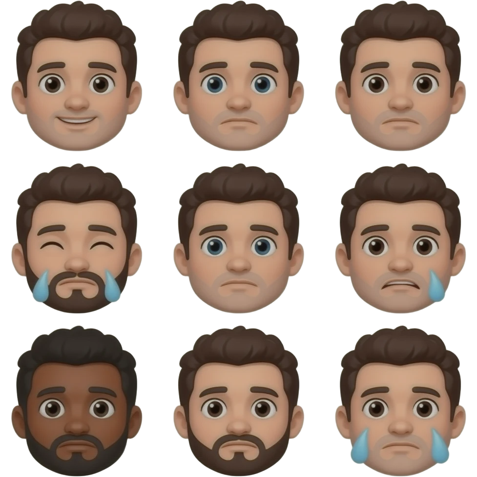 ช่วยทำอีโมจีอารมต่างๆของตัวละครนี้หน่อย emoji