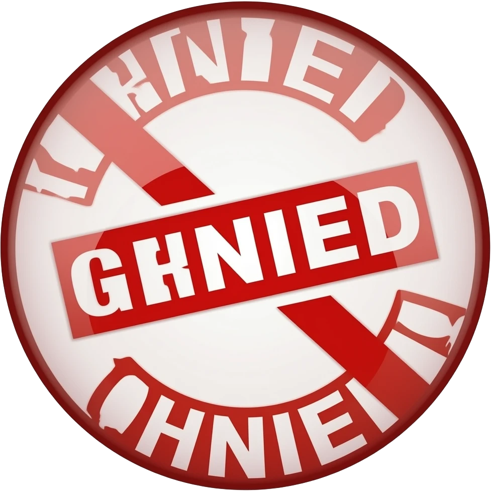 generate a denied stamp emoji