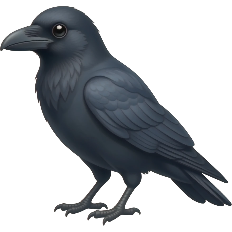 Crow emoji