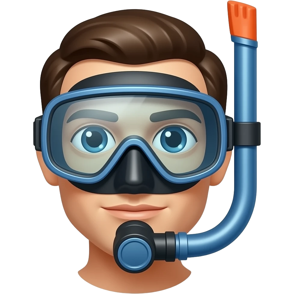 Ponle gafas de bucear emoji