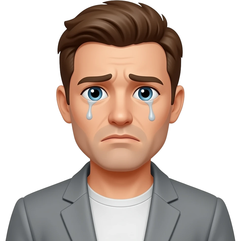 sin dinero y triste emoji