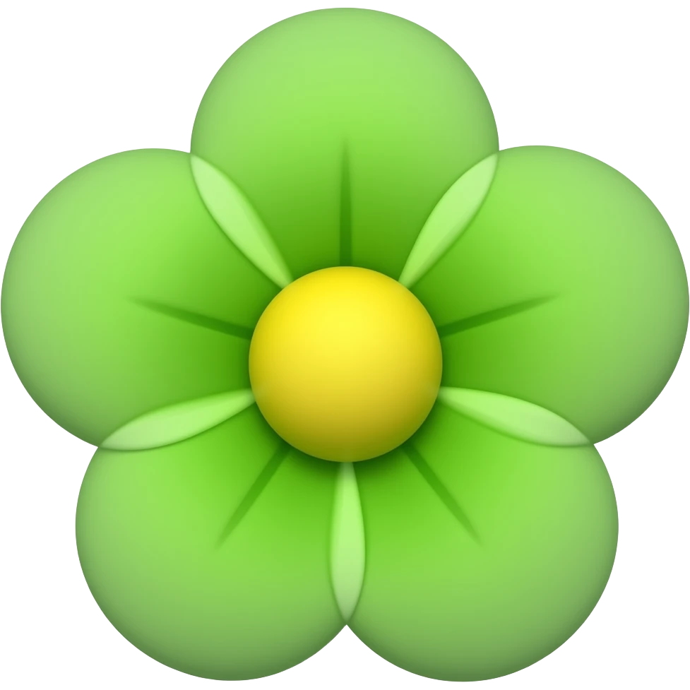 green flower emoji