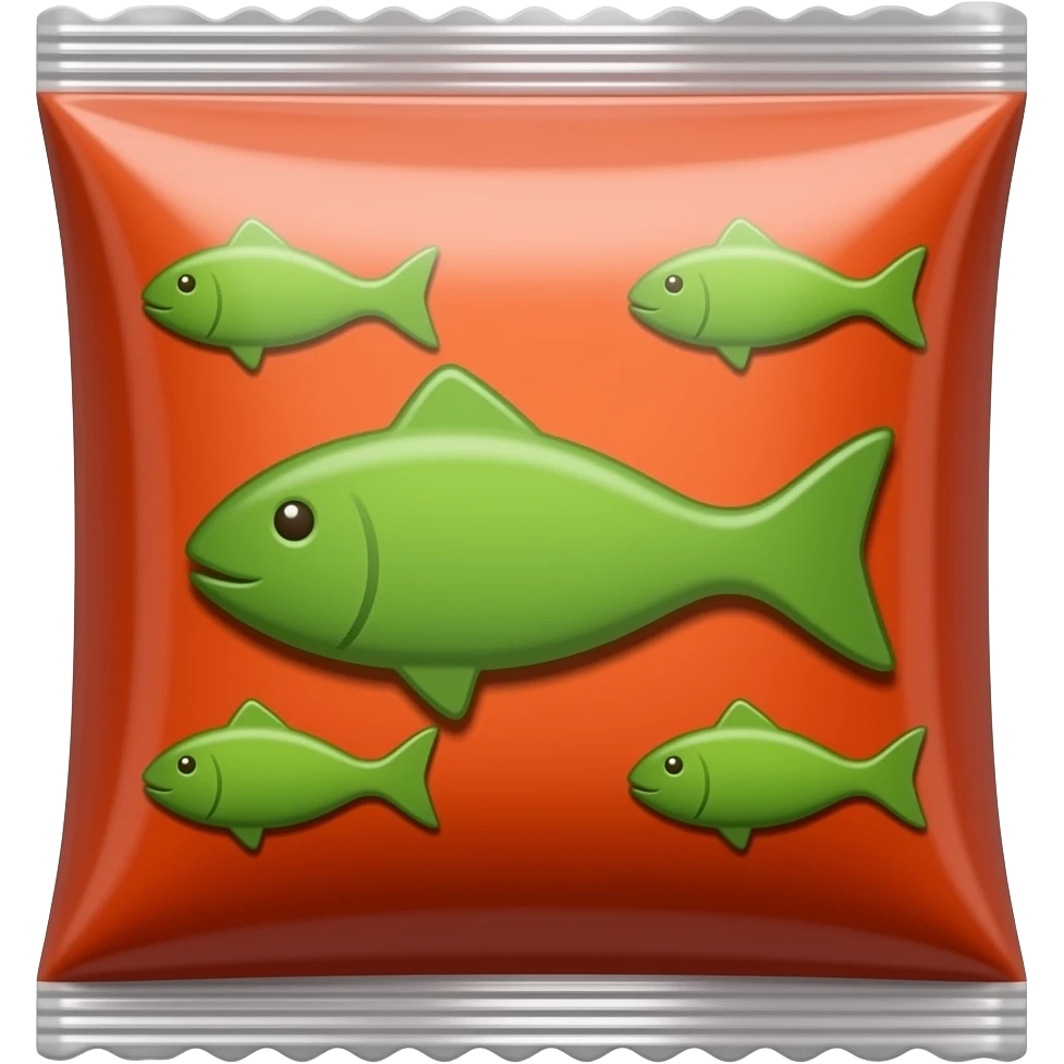 fish food packet emoji