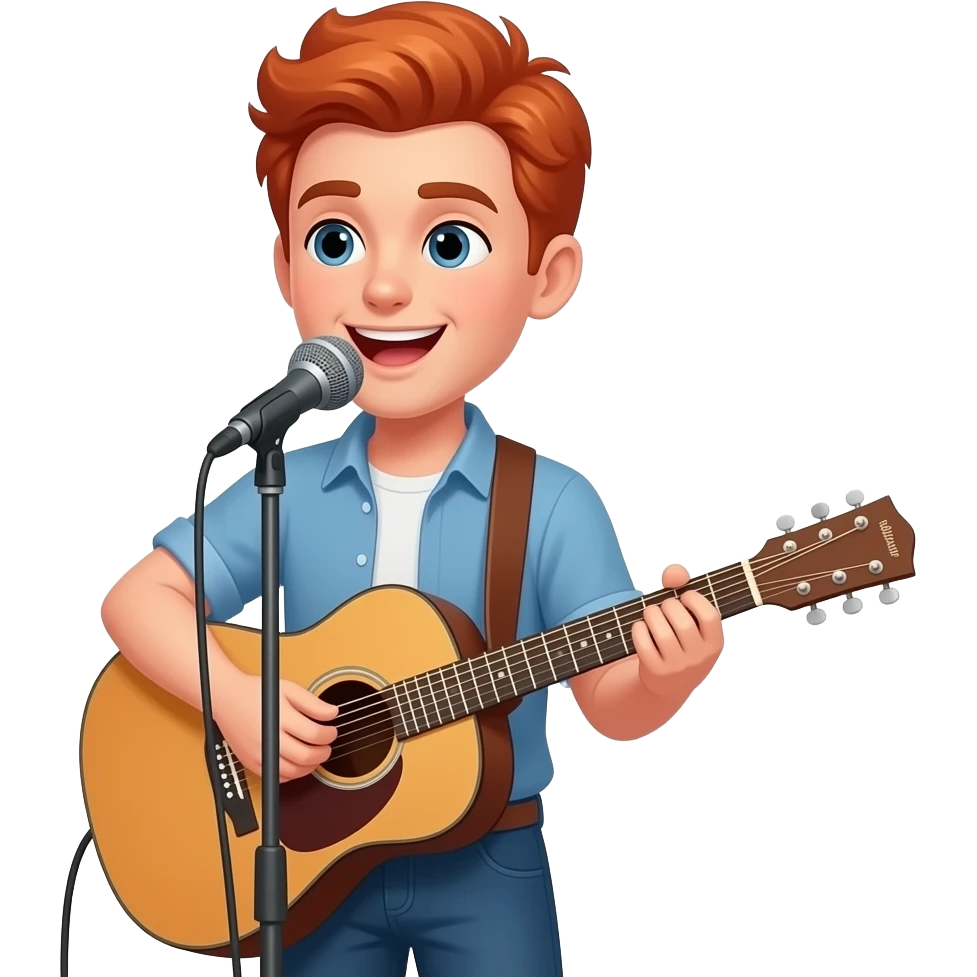 🎸 🧑‍🦰 🎤 emoji
