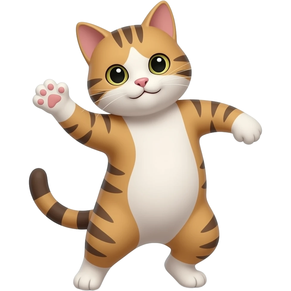 Cat dancing emoji