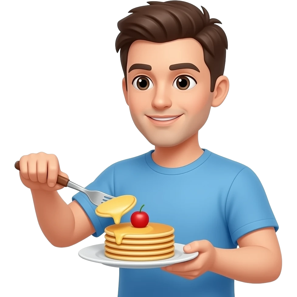Flipping pancake flarns emoji