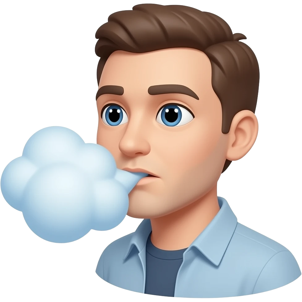 persona respirando emoji