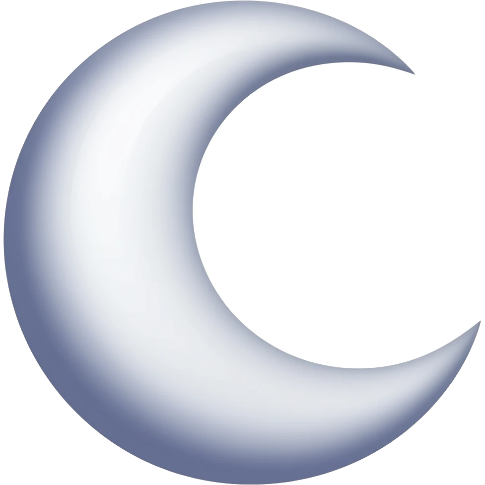 half moon emoji