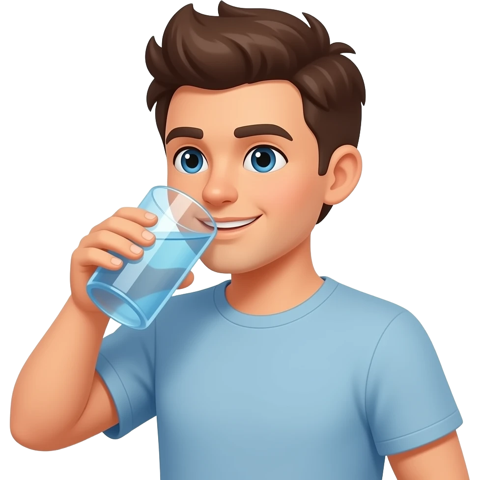 Drinking water emoji