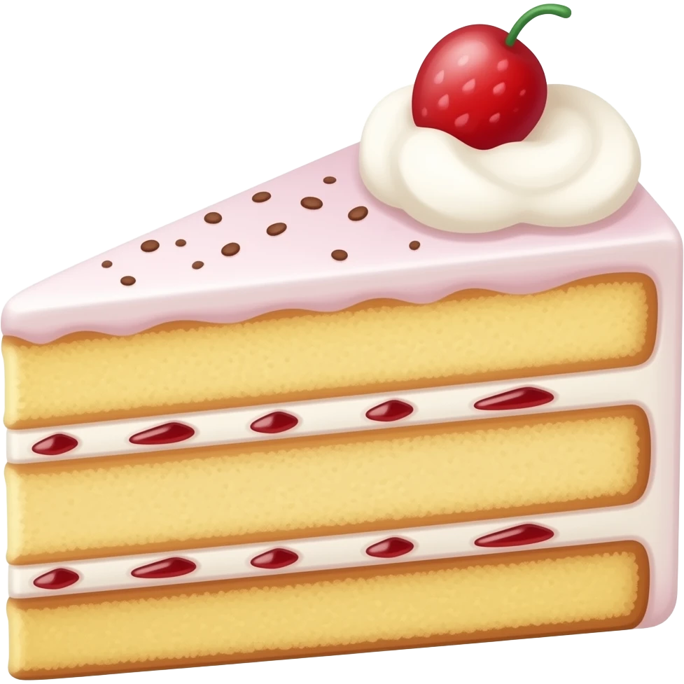 rectangular ice cream cake in section emoji