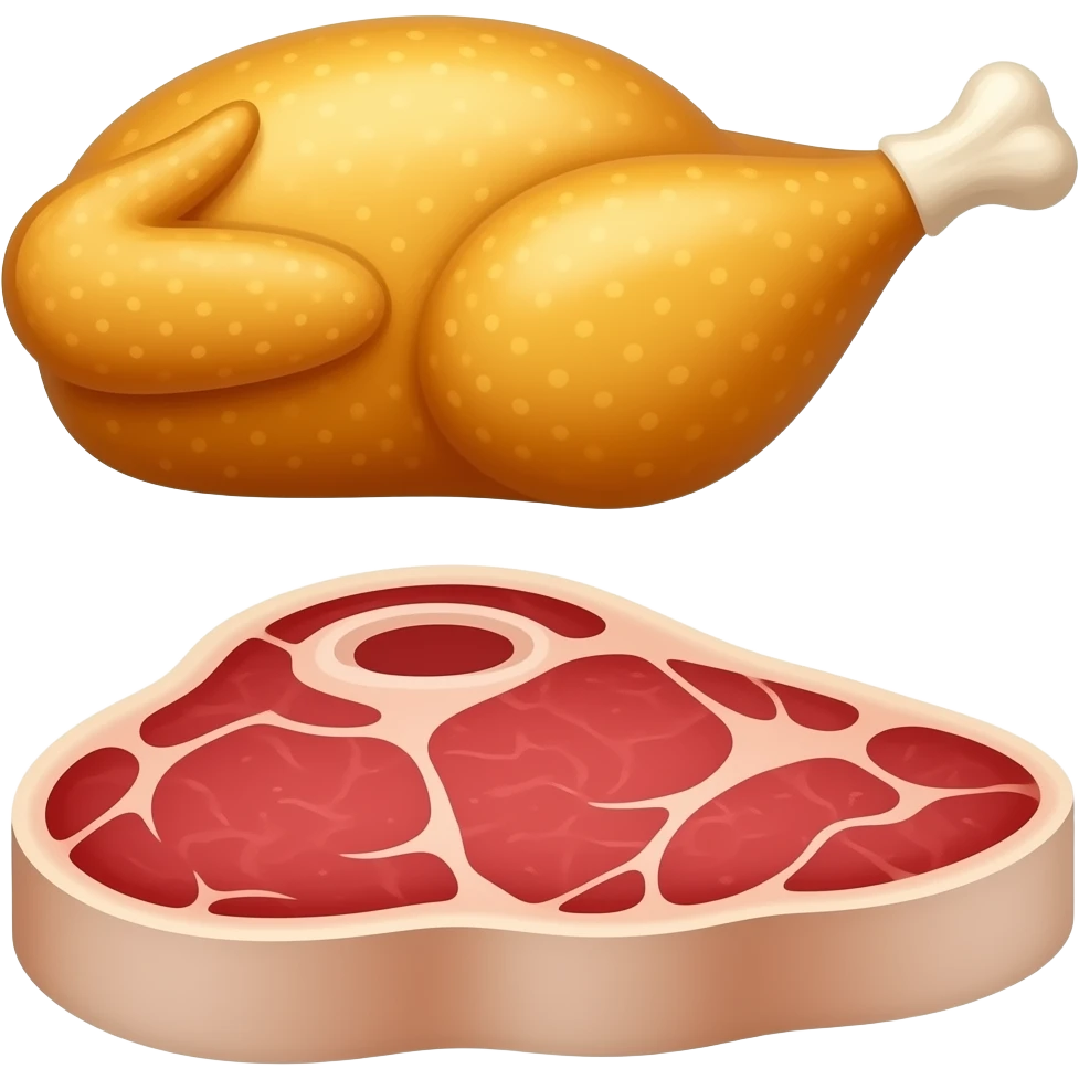 🍗🥩 emoji