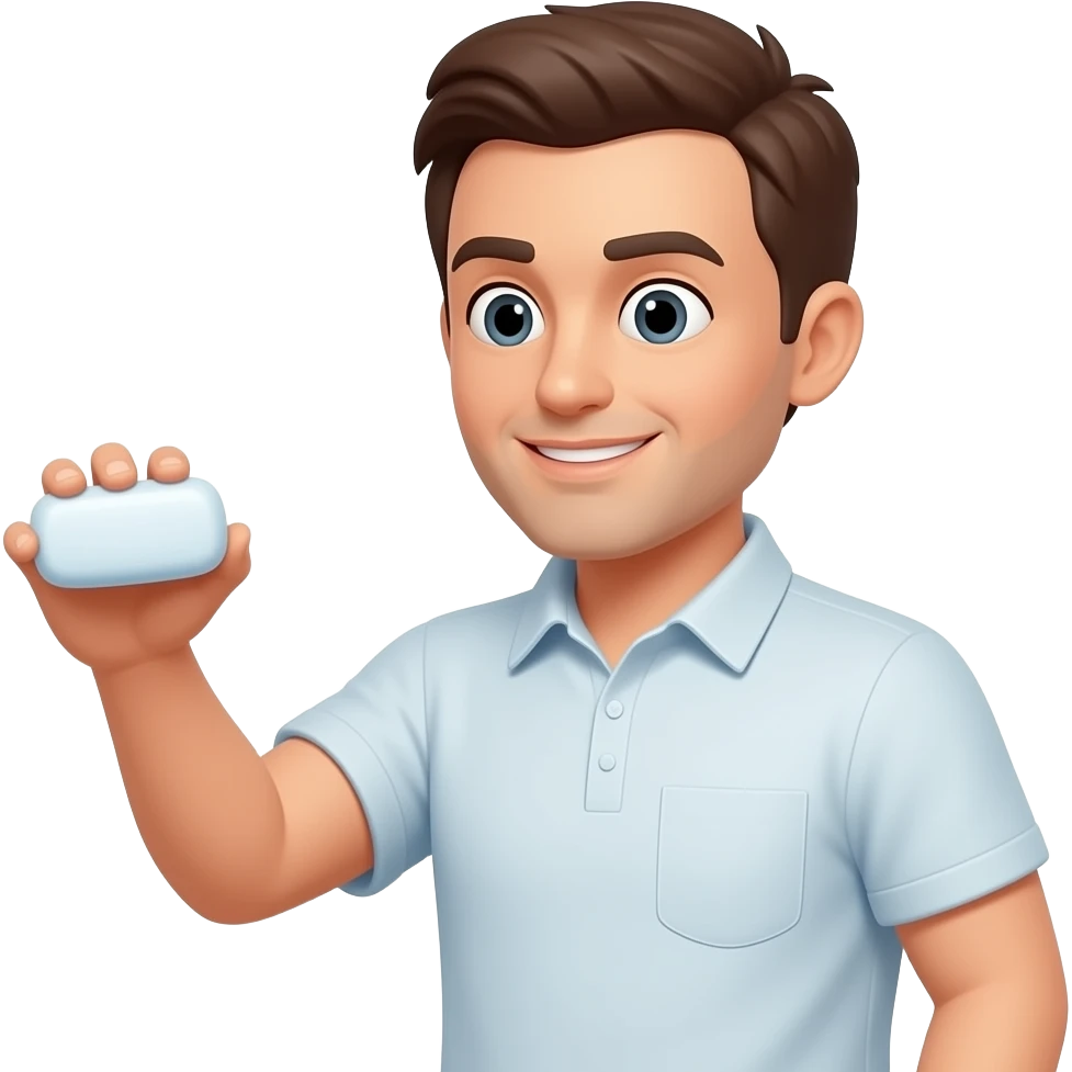 man pickup Soap emoji