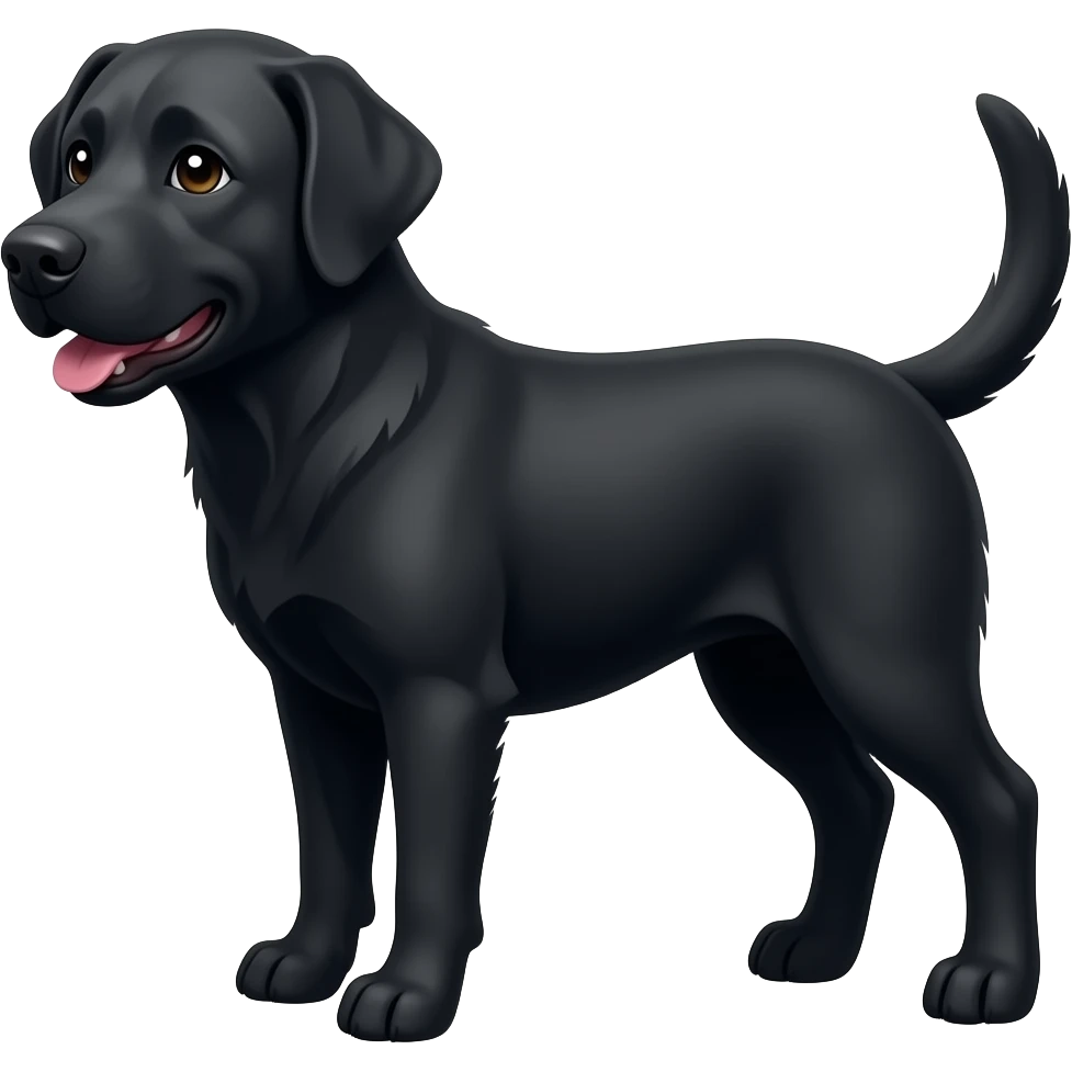Black lab emoji