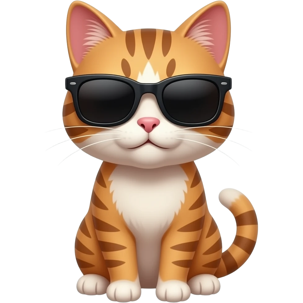 Cat wearing sunglasses emoji