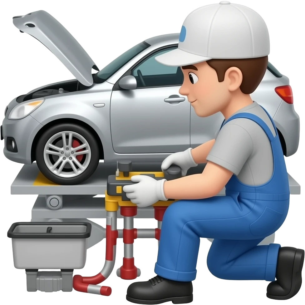 FIXING CAR QUICKLY emoji