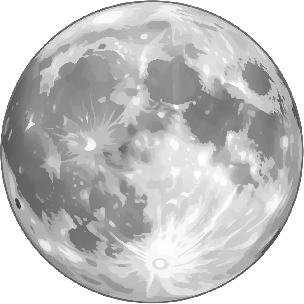 gray moon emoji