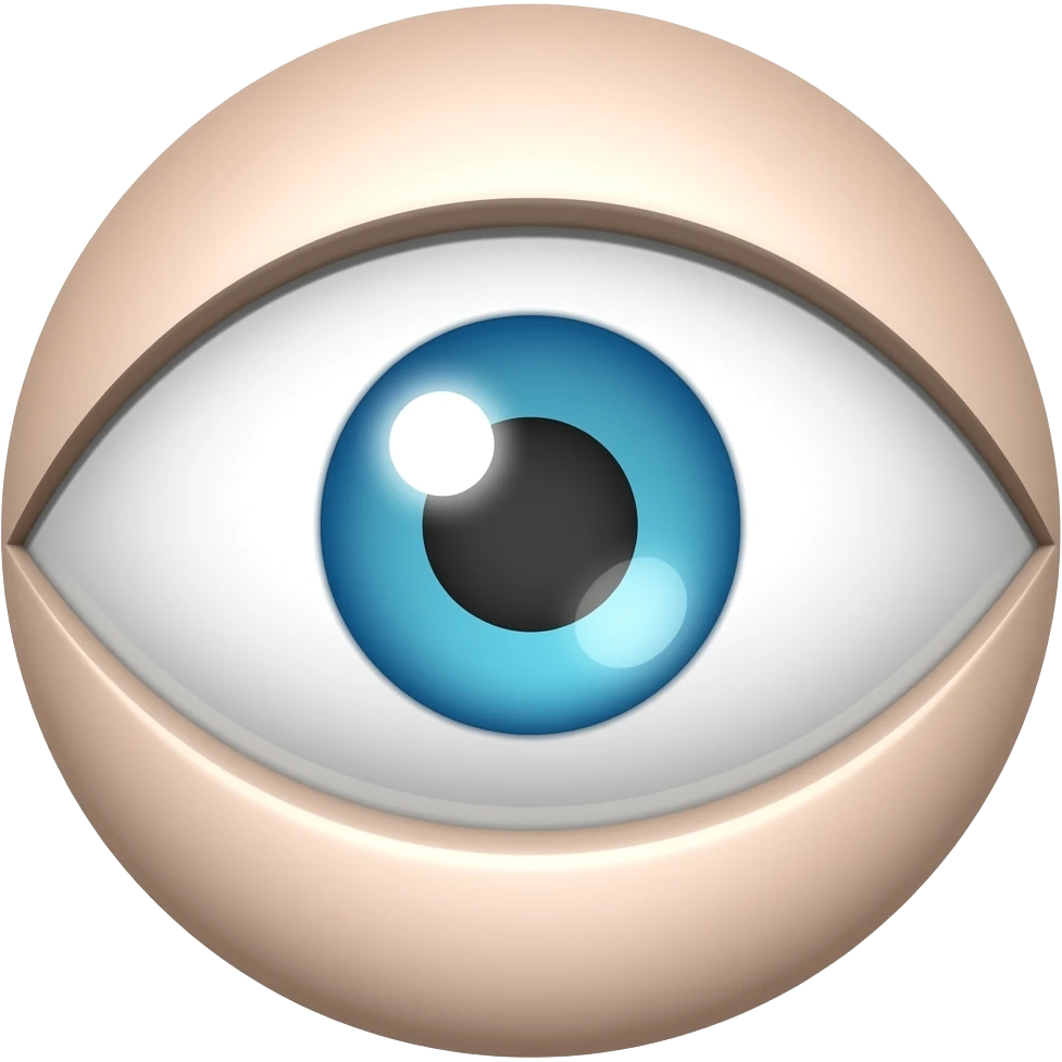 Eye outline emoji