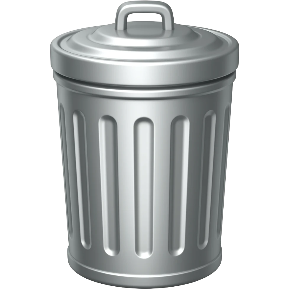باسكت زبالة حديد ب غطاء emoji