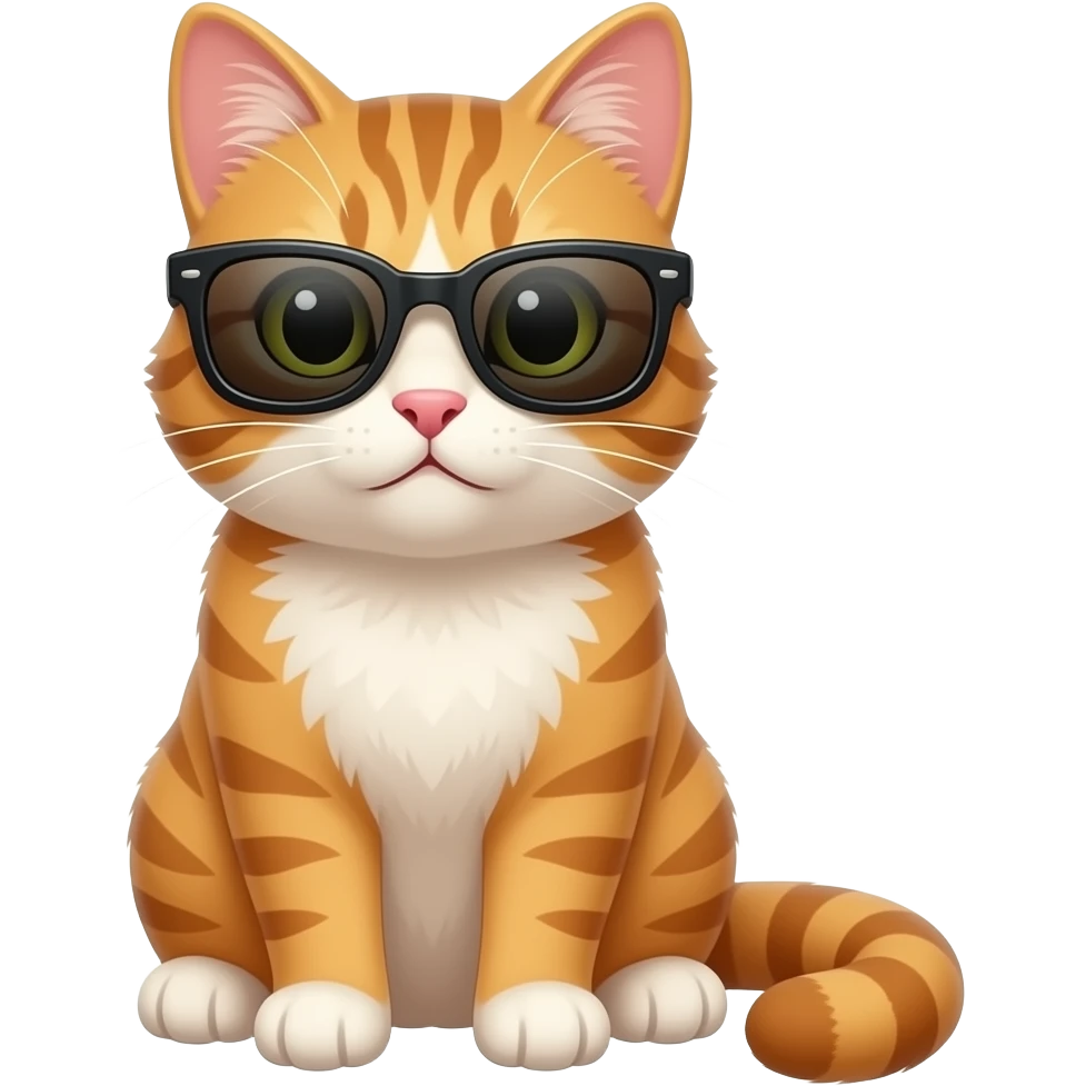 Cat wearing sunglasses emoji