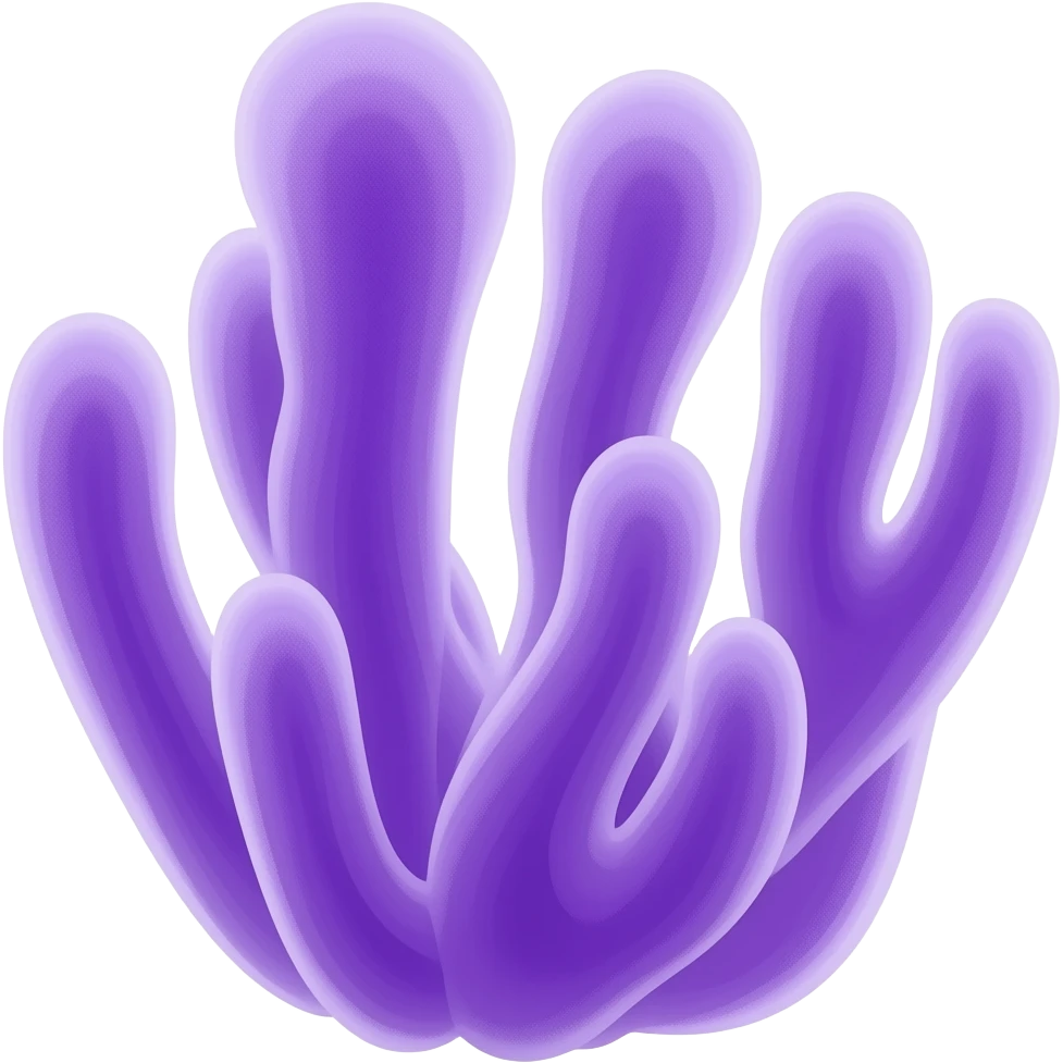 purple mycelium emoji