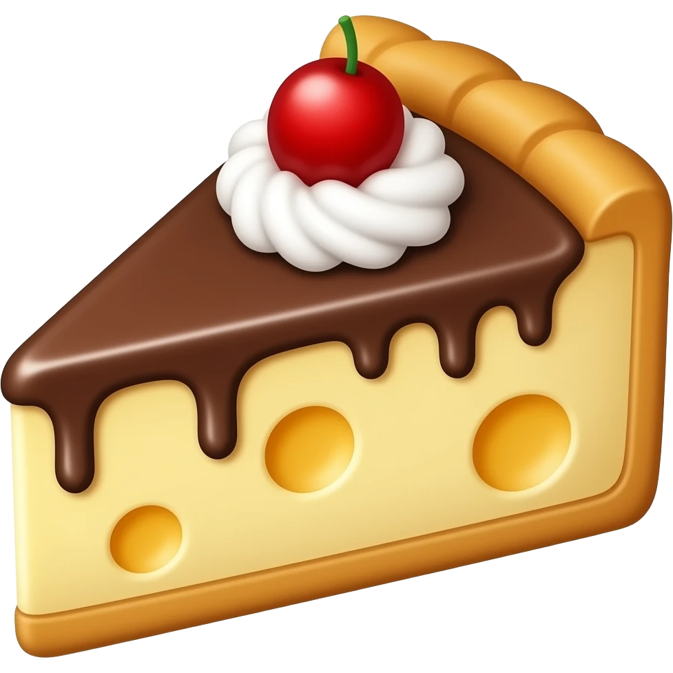 choocolate cheese cake emoji