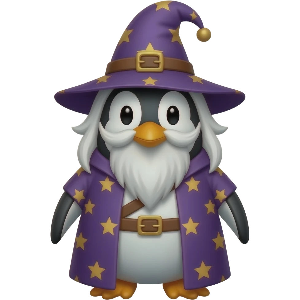 Penguin Wizard emoji