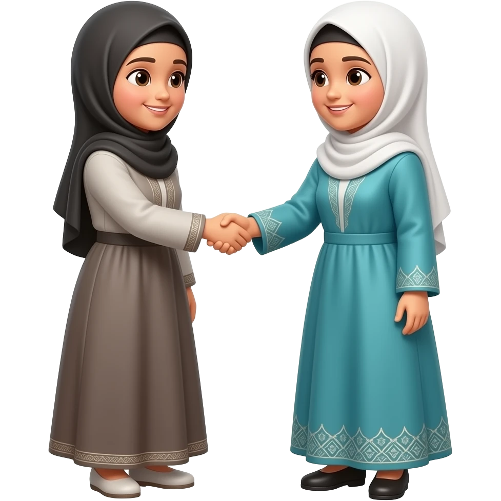 eid girls greeting emoji