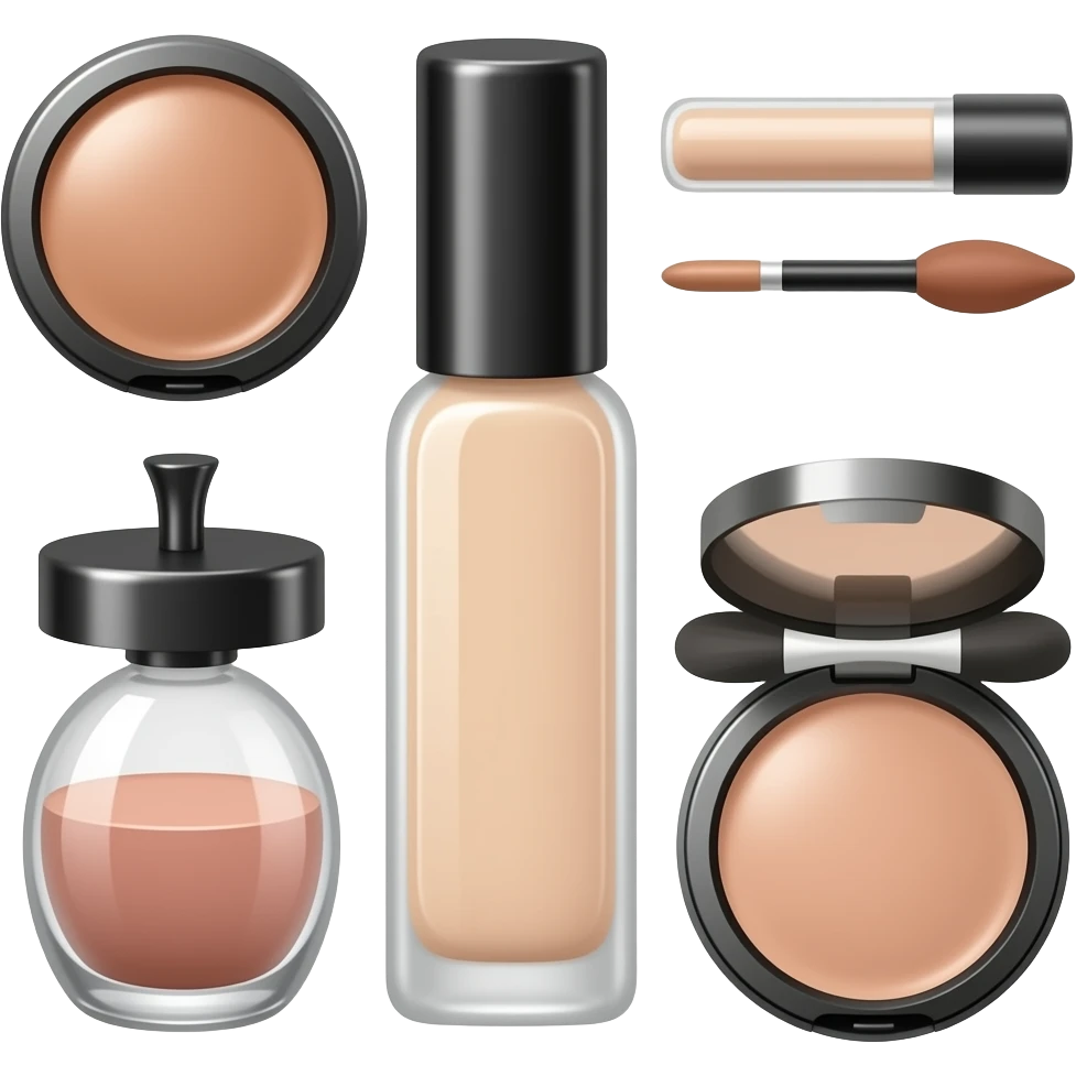 neutral makeup items emoji