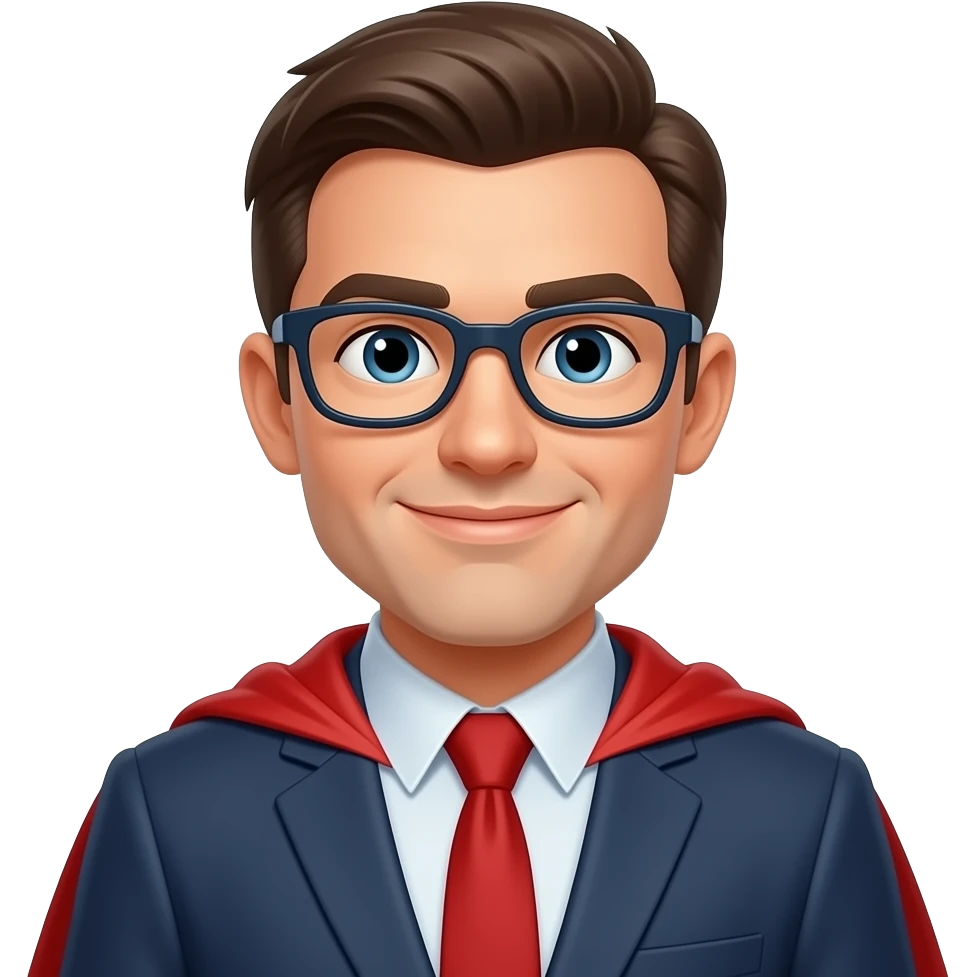 директор школи як супергерой emoji