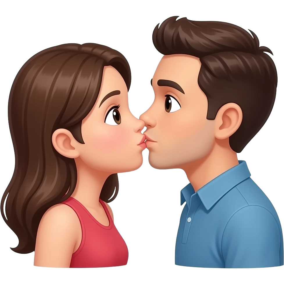 simple kiss emoji