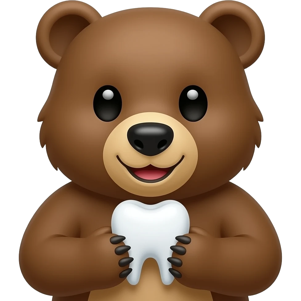 🦷🐻 emoji
