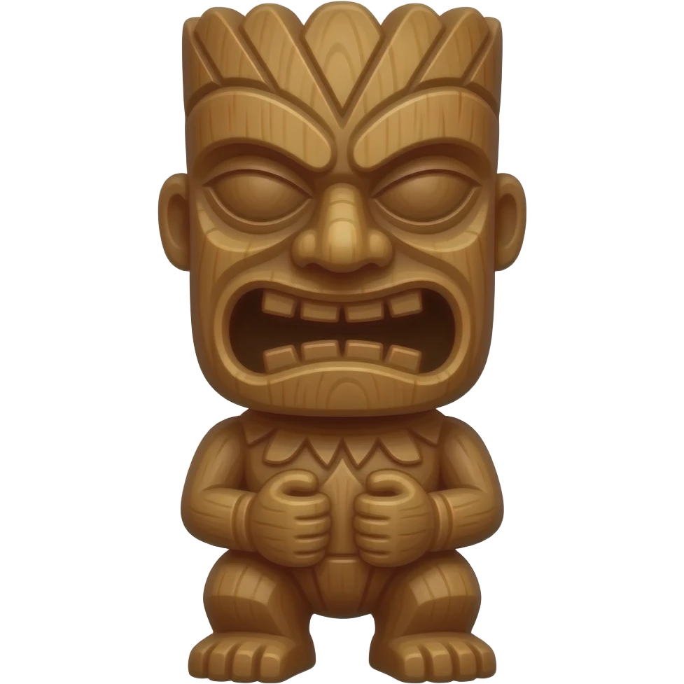 wood tiki emoji
