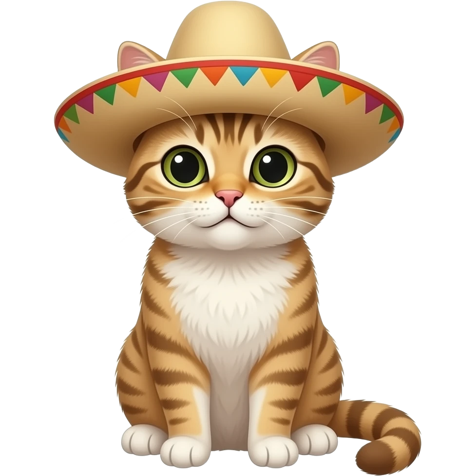 Cat with sombreo emoji