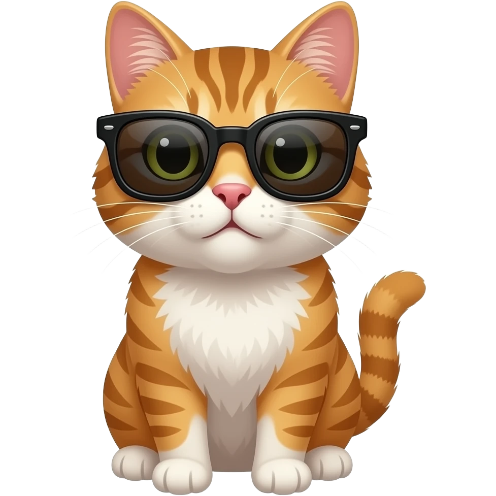 Cat wearing sunglasses emoji