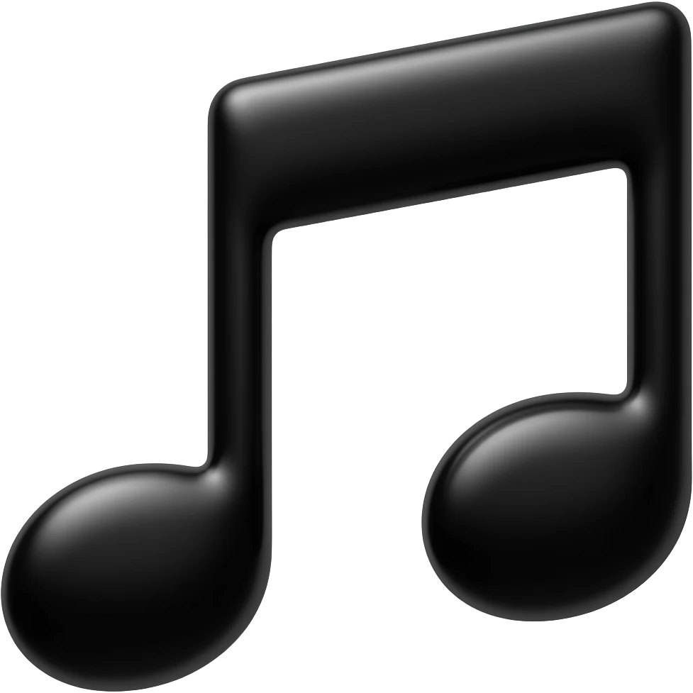 black music note emoji emoji