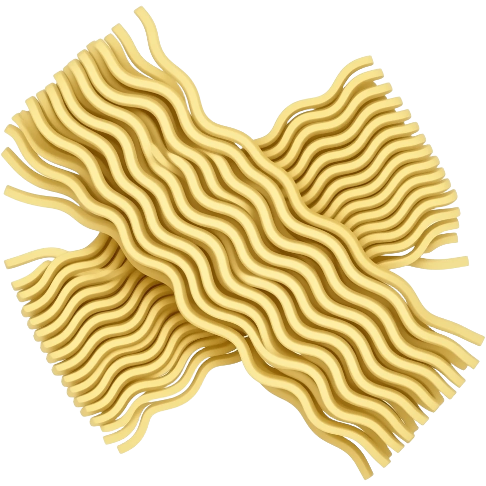 포장지,그릇,국물 없이 생라면 사리만 emoji