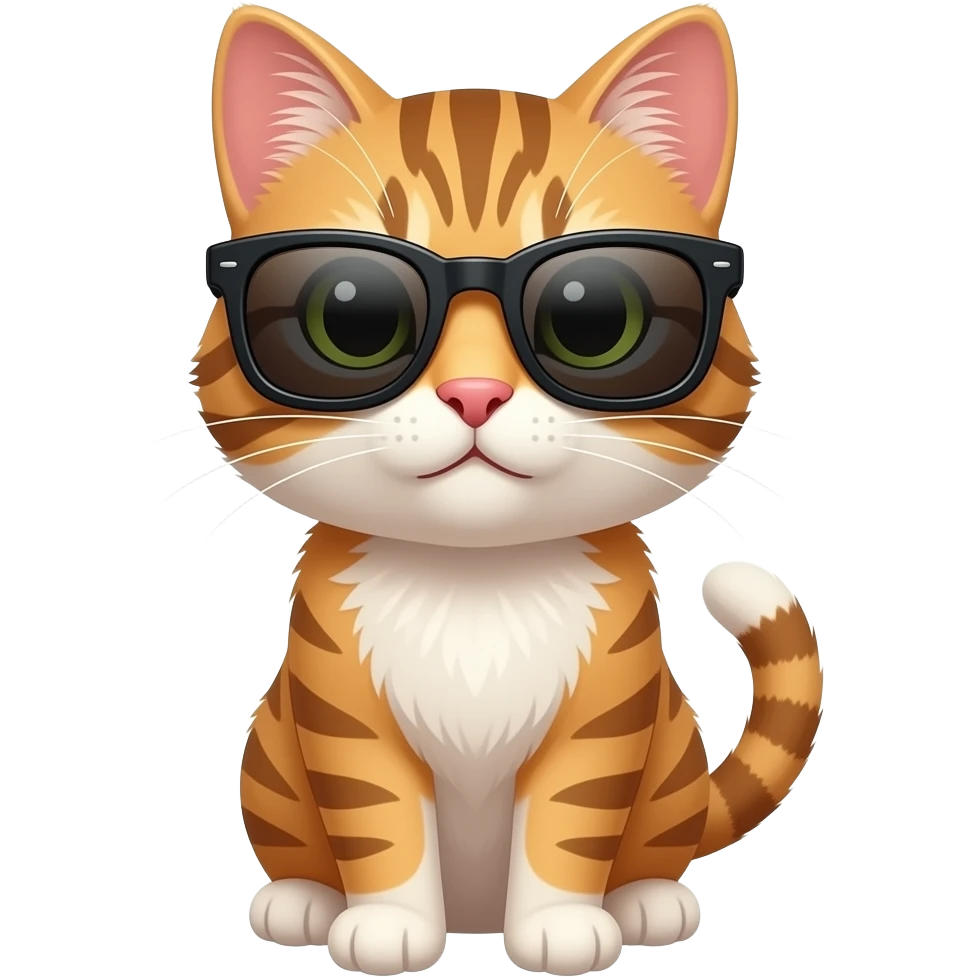 Cat wearing sunglasses emoji