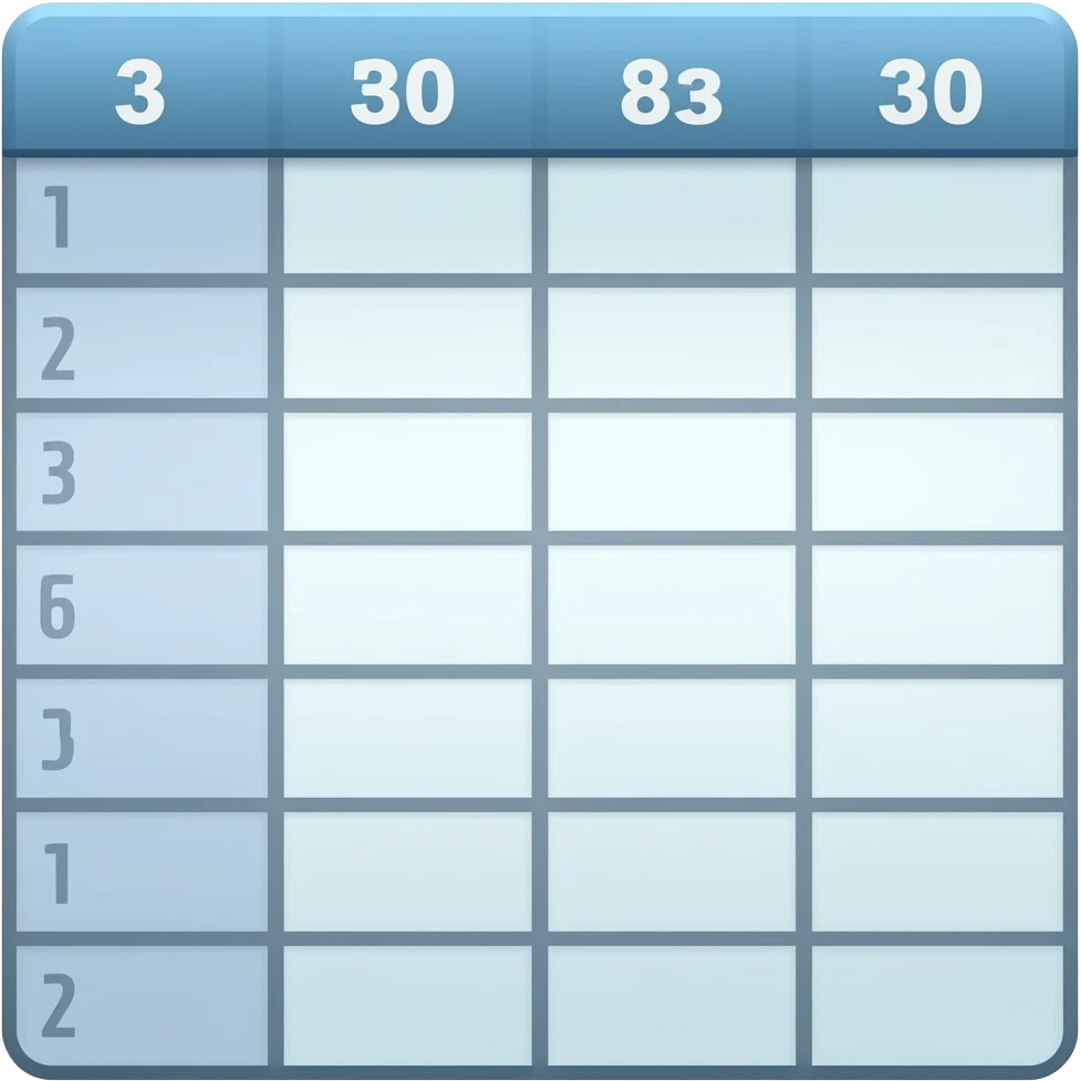 data table emoji