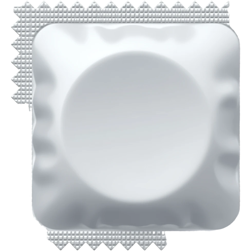 packaging from a condom emoji