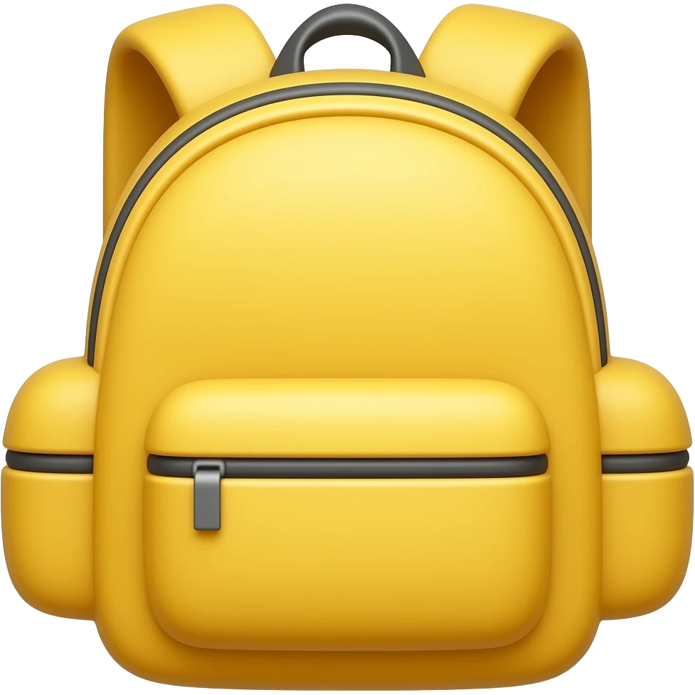 A yellow backpack emoji