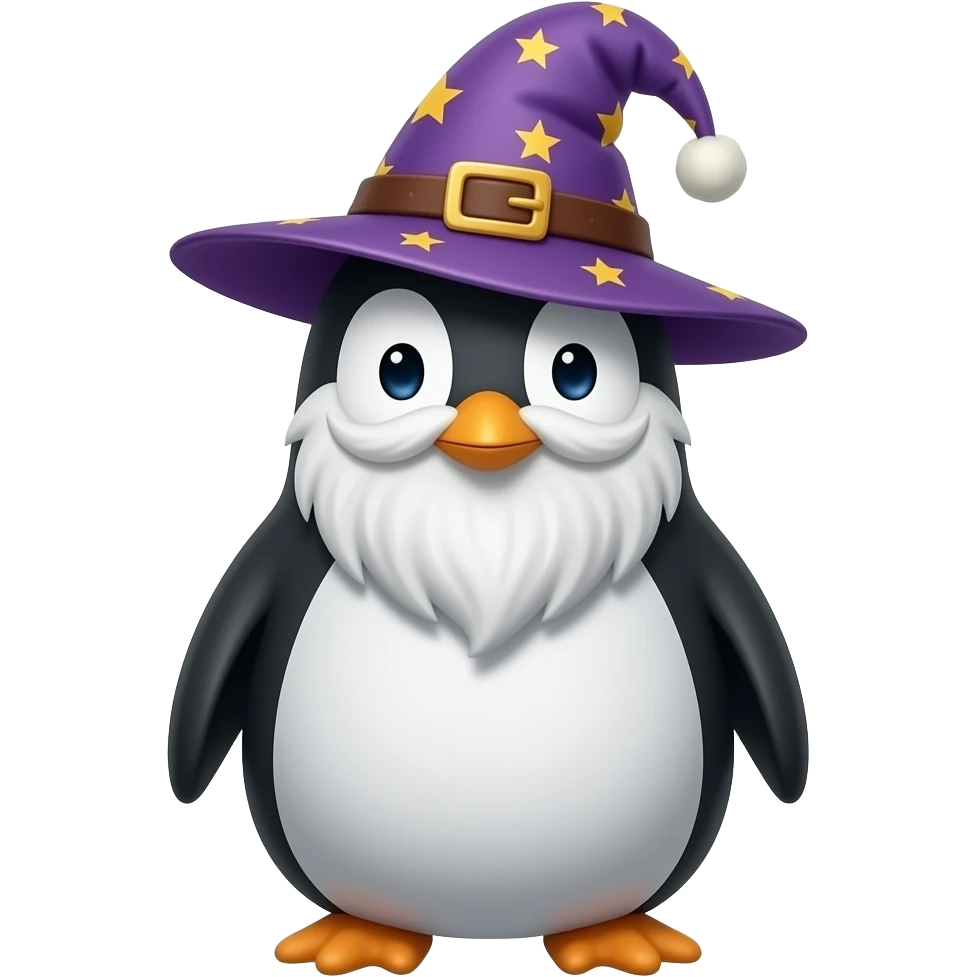 Penguin Wizard emoji