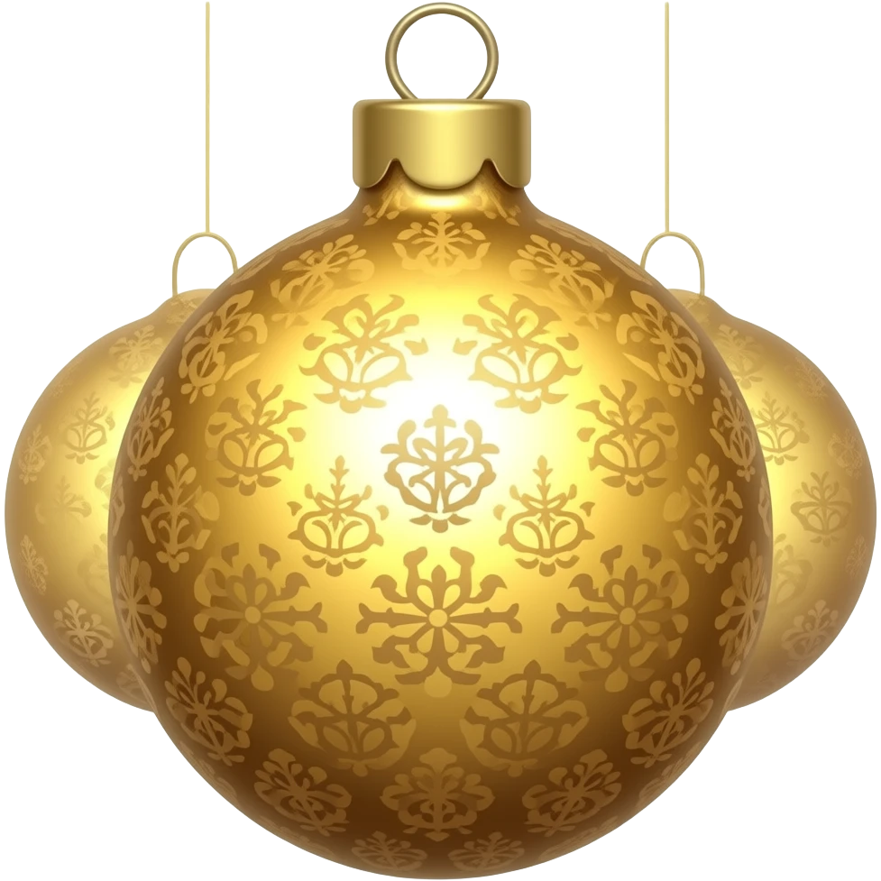 Christmas ornament emoji
