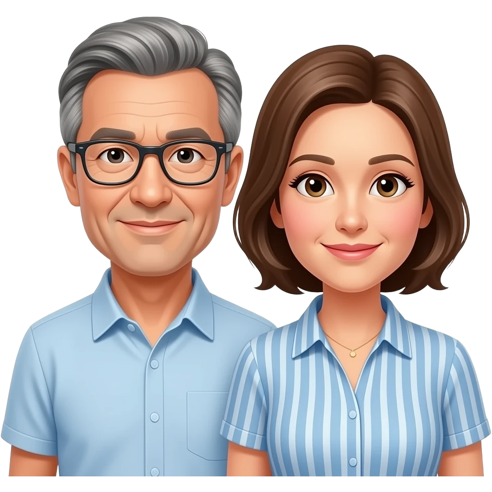 middle-aged couple emoji