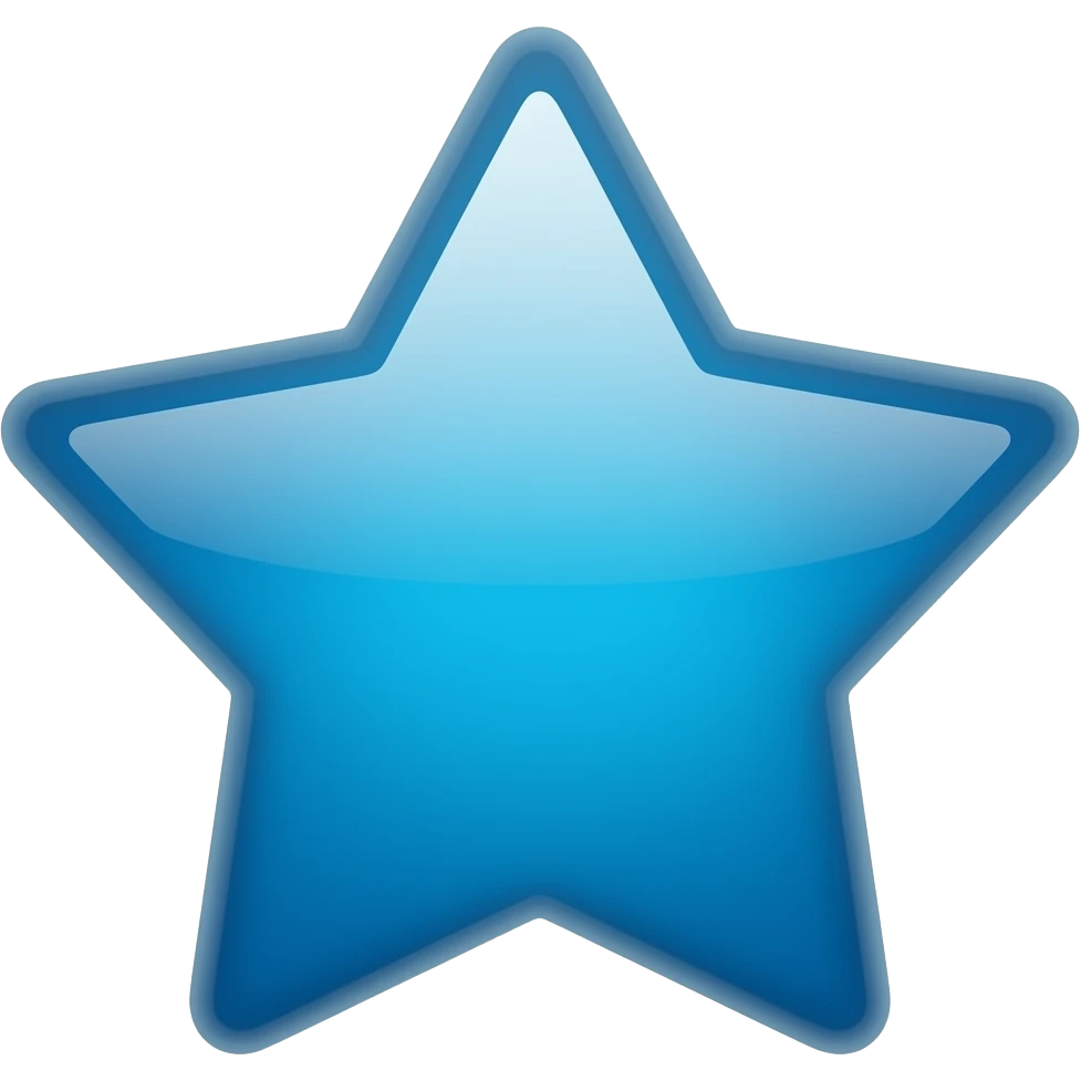 blue tiny star emoji