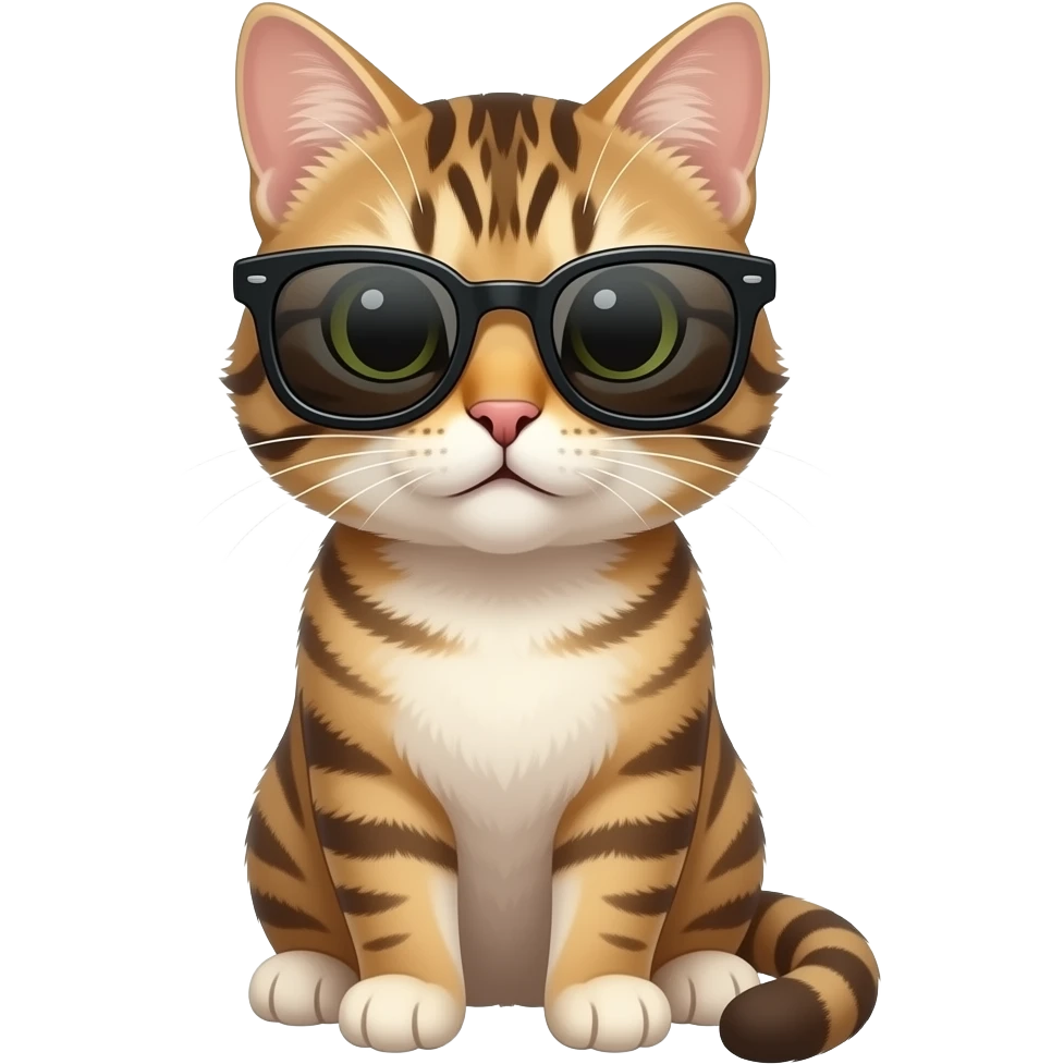 Cat wearing sunglasses emoji