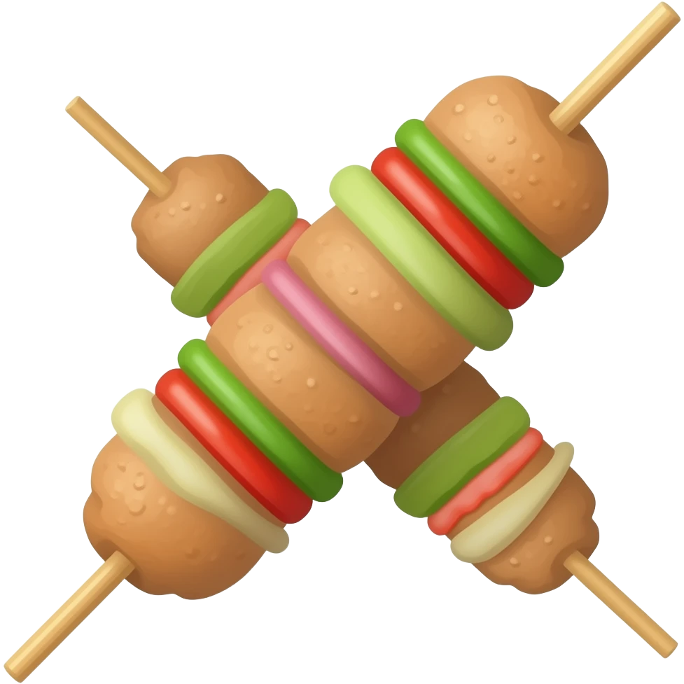 Sate ayam emoji